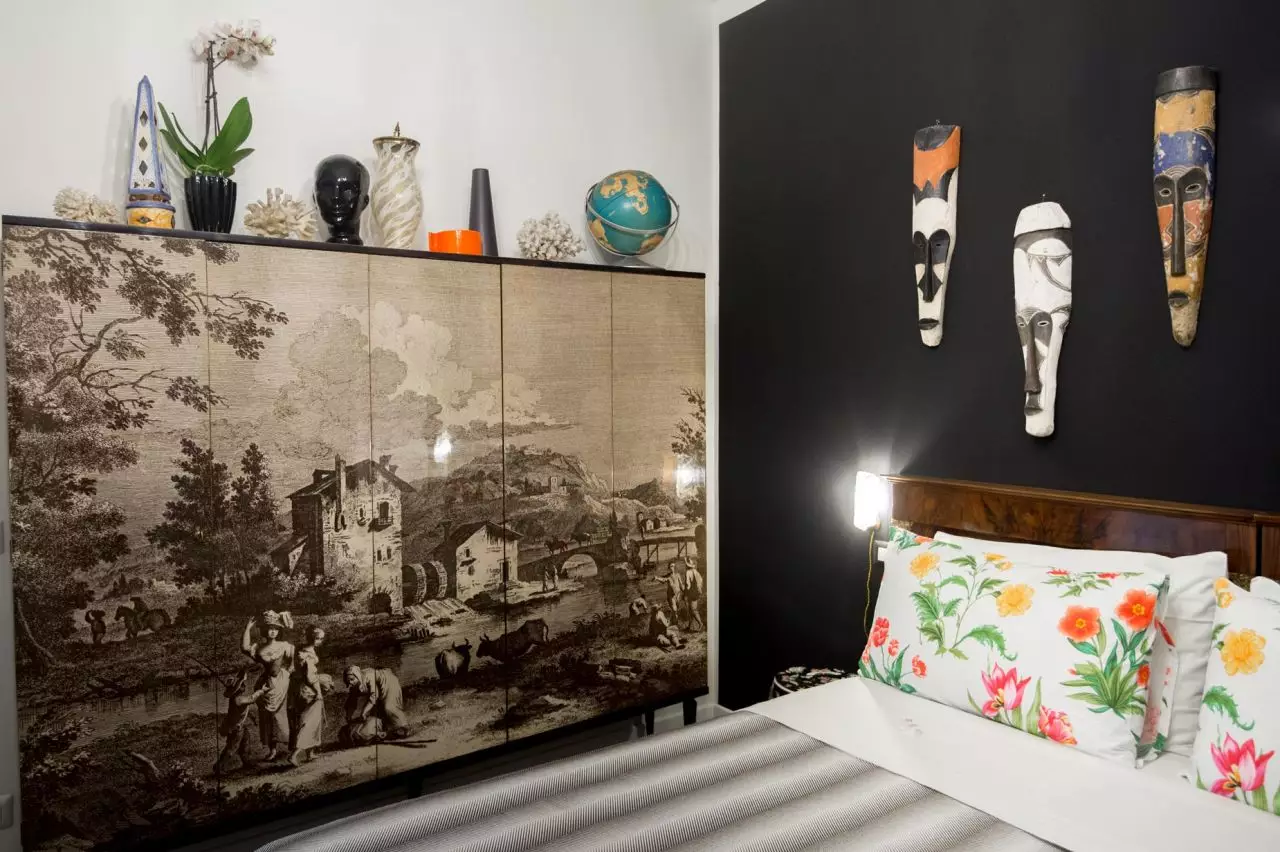 Appartamento 807 dettaglio camera da letto